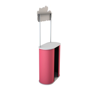 New Model Customized Design Trade Show Banner Stand POR Aluminum Pop-up Advertising Promotion <strong>Counter</strong> With PVC Panel <strong>Table</strong> <strong>Promo</strong> - Product Image 6