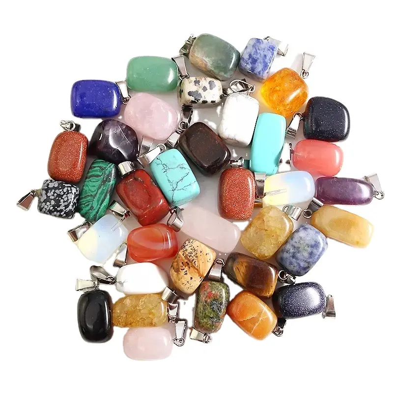 Abalorios de piedra Natural de forma Irregular para fabricación de joyas, colgante de cristal de piedras preciosas curativas pulidas de alta calidad