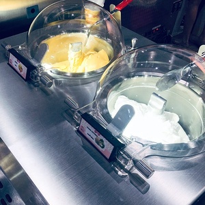 CE & NSF sertifikalı hepsi bir mil GALAXY Pro V2 2 lezzet dondurma makinesi gelato makinesi dondurma yapma makinesi toplu dondurucu - Product Image 3