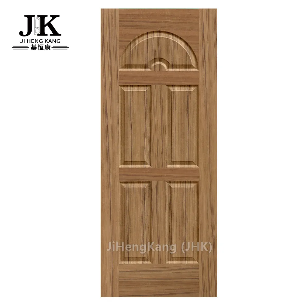 JHK-015 Naturale Teak MDF Porta Esterna Della Pelle Prezzi