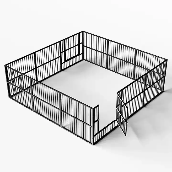 Bán Buôn Nhiệm Vụ Nặng Nề Dây Kim Loại Ngoài Trời Vuông Ống Pet Playpen Con Chó Di Động Hàng Rào Con Chó Con Chó Con Tập Thể Dục Bút Cho Bán