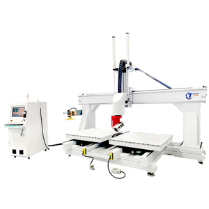 Nuevo Perfil de madera 5 ejes de trabajo HQD 9.0KW husillo de refrigeración por aire 5 ejes eje de rotación DSP mango de control enrutador CNC para madera - Product Image 1