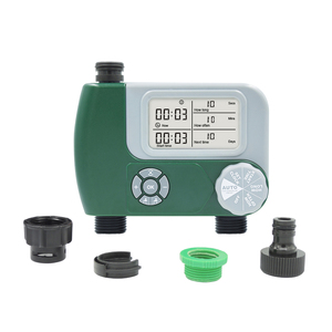 Timer del rubinetto del tubo digitale programmabile regolatore di irrigazione del sistema di irrigazione automatico a batteria con 2 prese - Product Image 4
