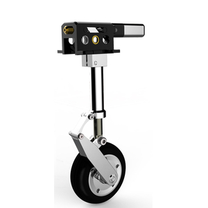 Nariz principal servoless elétrica, anti-vibração com rodas para 4-6kg 40-60e rc avião elétrico trem de pouso - Product Image 5