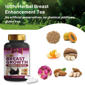 Suplementos Femininos para Aumento dos Seios, Pílulas para Crescimento e Seios Mais Firmes, Suplemento Herbal Orgânico e Natural para o Busto - Product Image 3