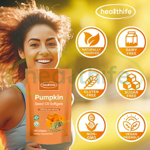 Kruidensupplementen Zagen Palmetto En Pompoenpitolie Softgels Zachte Capsules Aangepaste Verpakking - Product Image 5