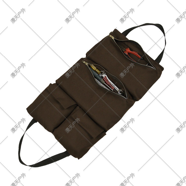 Sac à café suspendu de grande taille avec poche.