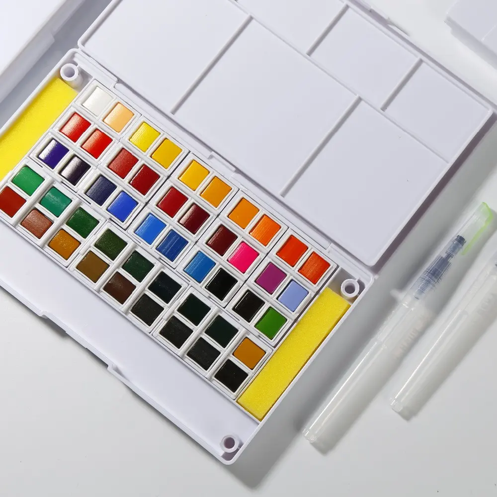 Set di colori ad acqua OEM di qualità superiore set di pentole solide disegno ad acquerello set di pittura professionale