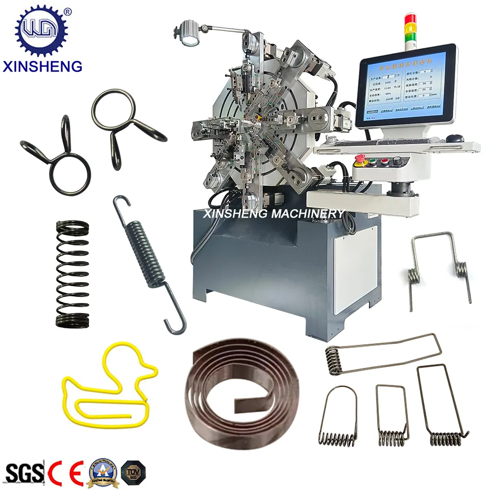 Máquina automática de fabricación de doblado de producción de formación de resorte CNC sin cámara Máquina formadora de alambre