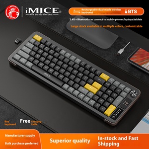 IMICE modo dual inalámbrico para estructura de pie de tijera Bluetooth operación mecánica teclado mudo carga controlable por el TYPE-C - Product Image 2
