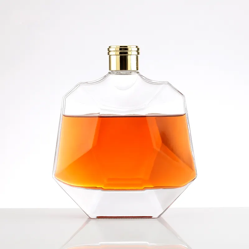Bán buôn Mini 750ml Glass Wine Bottle sữa chai thủy tinh với khắc giá rẻ giá cho Whisky Vodka nước trái cây công nghiệp sử dụng