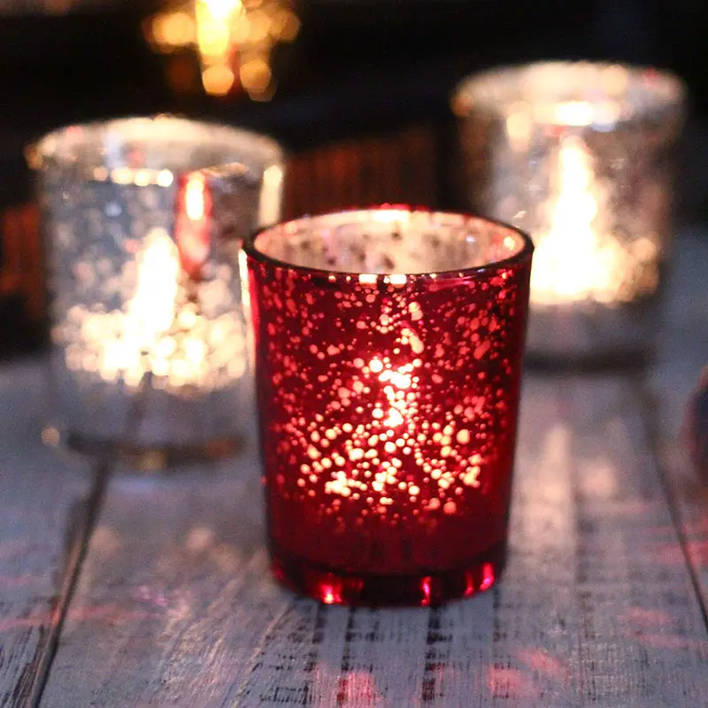 Vaso di candela in vetro colorato personalizzato all'ingrosso con coperchi in legno, vasetti di candela in vetro trasparente e nero satinato a bocca larga