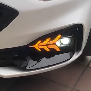 อุปกรณ์เสริมรถยนต์สำหรับ Ford Focus 2018-2020, กันชนหน้าอัปเกรดไฟ LED เวลากลางวันพร้อมปลั๊กแอนด์เพลย์ - Product Image 5