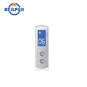 Akıllı basma düğmesi nokta ile cam tipi asansör COP LOP/LCD ekran 304SS duvara monte tipi - Product Image 4