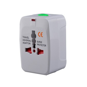 อะแดปเตอร์สำหรับเดินทางแบบพกพาพลังงาน6A แบบ All in 1ใช้ได้กับ2 USB - Product Image 1