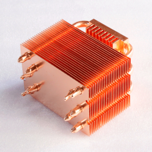 <strong>Excellent</strong> Heat Spreader Performance Custom Pure Copper Heat Pipe Fins Module Cooler High Power CPU Radiator - Product Image 3