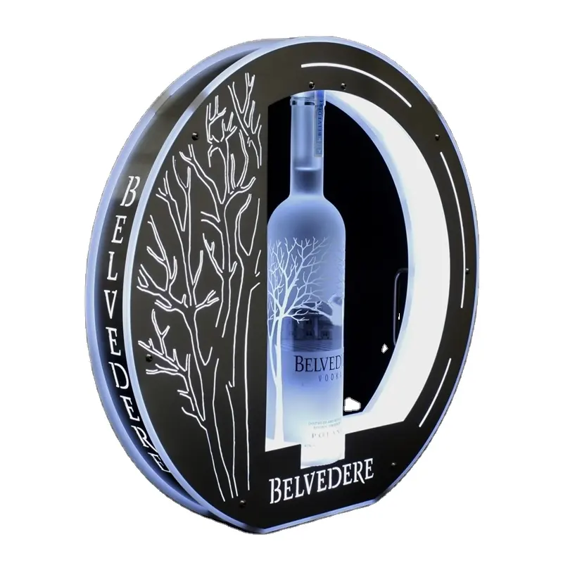 مخصص فاخر أكريليك LED vip ملهى ليلي زجاجة تمجيد خدمة مقدم belvedere للبيع بالجملة