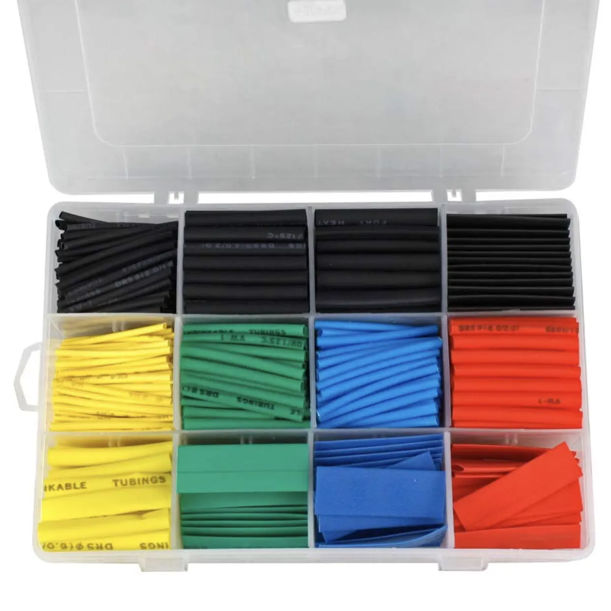 Hampool Elektrisch hitze beständig 560 Stück Poly olefin Shrink Thin Wall Tubing Kit