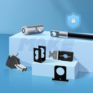 MK811 Seguridad Antirrobo Laptop Cable de acero Push-In Computer Lock con llave maestra para pantalla de escritorio al por menor - Product Image 2