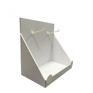 Customized Modern Style Foldable Cardboard Countertop <strong>Display</strong> <strong>with</strong> Peg <strong>Hook</strong> Corrugated <strong>Paper</strong> Tabletop <strong>Display</strong> - Product Image 5