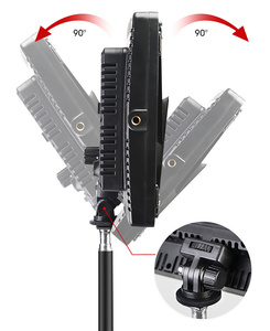 Yüksek kalite LED üç renk sıcaklığı yüksek güç çift pil süper ısı dağılımı profesyonel fotoğraf dolgu ışığı - Product Image 5