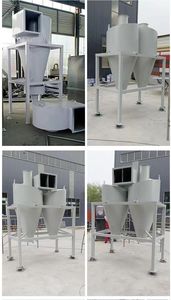 Motorlar için yeni küçük paslanmaz çelik siklon toz toplayıcı darbe temizleme sistemi toplama ayırıcı çiftlik bileşen-pompa - Product Image 4