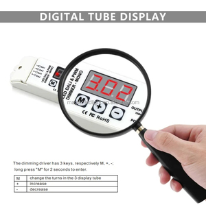 BC-831 DC12V-24V 3-Digital-Display Master-Slave-Modus Vollfarb-Ein-Kanal-LED-Streifen-Controller DMX-Decoder für Controller - Product Image 2