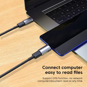 卸売USB3.0 USB-C男性コンバータアダプタ5Gbps無料サンプルOTGコネクタUSB C 3.0亜鉛材料DC出力タイプグレー - Product Image 4