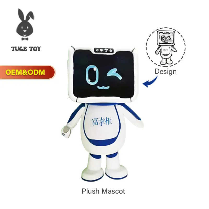 OEM Design Plush Cartoon Animal Mascote Traje Natal/Páscoa/Halloween/Mardi Gras/Carnaval Mascote Traje