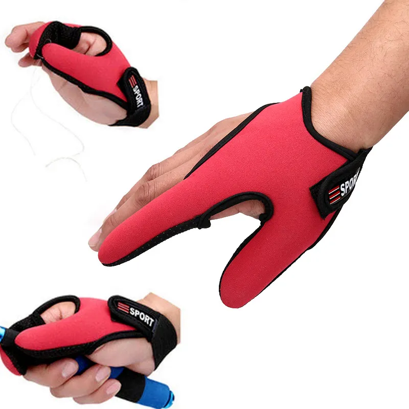 Accessoires de pêche en plein air gant de pêche anti-dérapant pouce index doigt protecteur gants de pêche