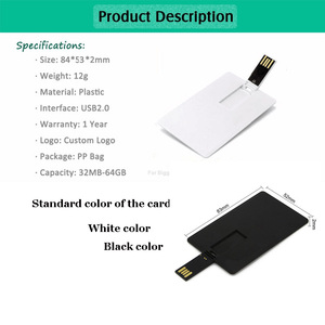 名片 USB 2.0 全彩印刷流行礼品广告 8GB 塑料饰品 16GB 信用卡 USB 闪存驱动器 - Product Image 6