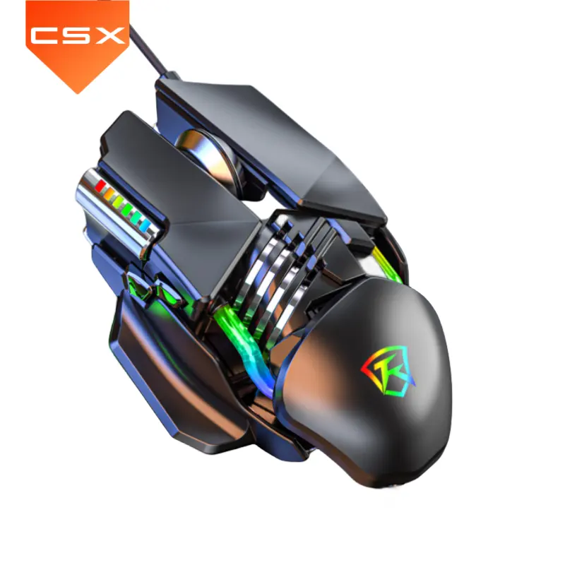 CSX P3 m90 s E-sports RGB PC لعبة ميكانيكية ضوء سلكي كمبيوتر فأرة ألعاب 9D بيضاء بصرية للاعبين