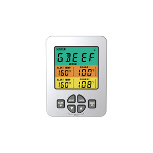 Termómetro Digital para cocina, pantalla LCD multicolor de pie para horno de cocina, carne y alimentos