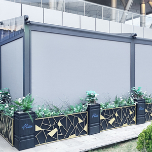 ستائر عريضة من الألومنيوم للاستعمال الخارجي مع سحاب آلي ستائر بسحّاب دوارة - Product Image 2