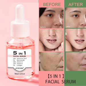 Jadeyon 5-in-1フェイスセラムホット販売ヒアルロン酸10% ナイアシンミド5% ビタミンC30% コラーゲン肌のホワイトニングとケア用 - Product Image 2