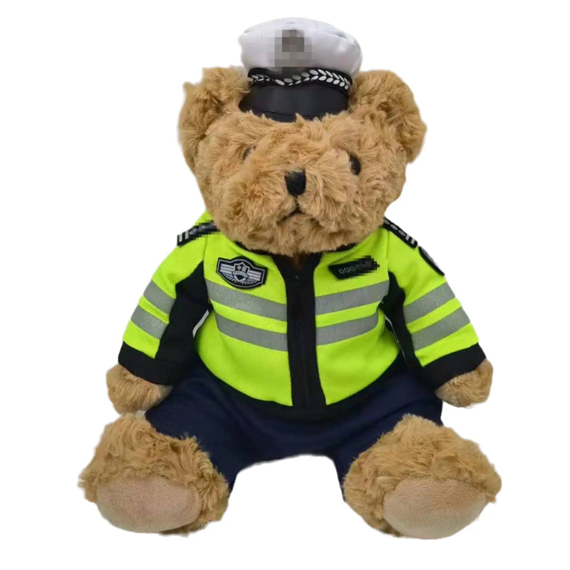 गर्म बिक्री लोकप्रिय पशु कस्टम वर्दी पुलिसकर्मी फायरब्रिगेड के लिए भालू प्यारा आलीशान भरवां खिलौना नरम भालू बच्चे को उपहार Peluches Kawaii