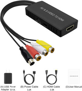 Convertidor de vídeo RCA AV S a HDMI para HDTV DVD STB Compatible con PS2/ PS3 1080P AV RCA CVBS S adaptador de vídeo - Product Image 2
