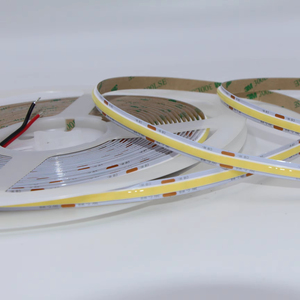 แถบไฟ LED 12V หรี่แสงได้480LED/ม. CRI90 6.6มม. 2เส้น COB พร้อมสวิตช์ควบคุมระยะไกลและการจัดอันดับ IP20