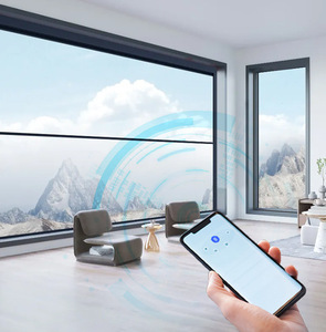 LML finestra di alluminio intelligente a taglio termico verso l'alto e verso il basso finestra di scorrimento automatico per la finestra di sollevamento elettrico domestico - Product Image 1