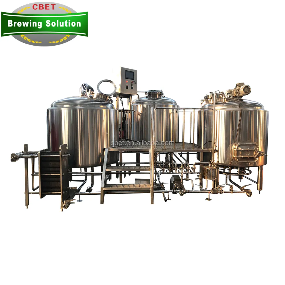 Fornecedor de equipamentos comerciais para cervejaria 1000L 2000L 3000L grande/máquina de fabricação de cerveja