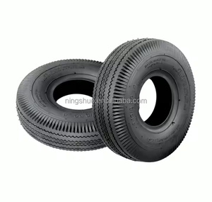 NSPM7043 10 Popular OEM 10 Inch Rubber Trolley Dolly Cart with 4.10/3.50-4 Garden Barrow <strong>Tires</strong> 4.10/3.50-4 Size for Tools - Product Image 3