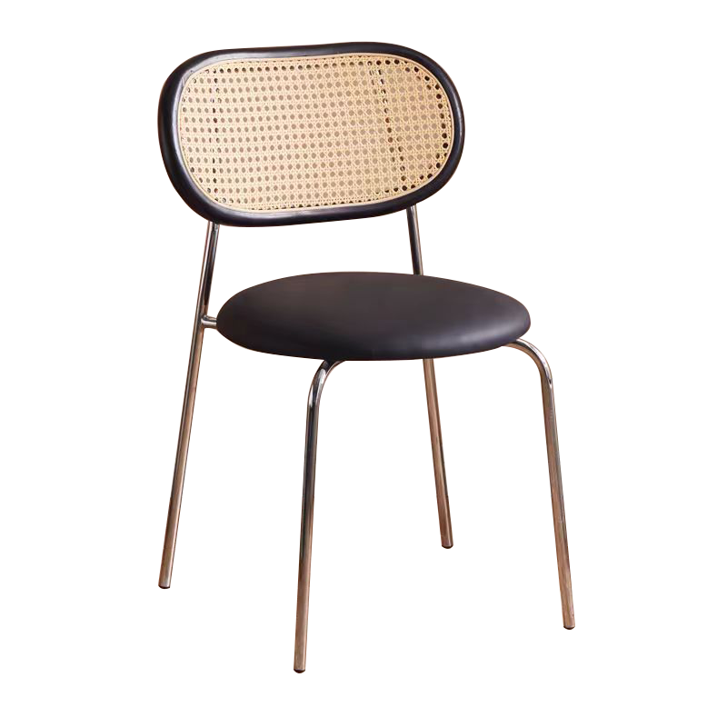 Chaise ronde en rotin tressé