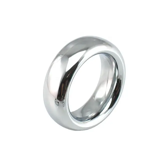 /50mm Metall Edelstahl Penis Anhänger Penis Ring Griffe Ring Gewichteter Cockring