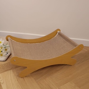 Dayanıklı ve aşınmaya dayanıklı hiçbir dökülme veya çözülme çift kullanımlı kedi tırmalamak kurulu uyku ve tırmalamak için - Product Image 6