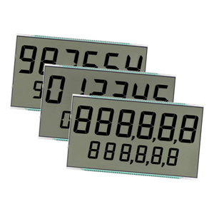 Hochwertiges kunden spezifisches statisches 7-Segment-LCD-Display SJXDGN036 Großhandel für Kraftstoffsp ender Dezimal punkt Statisches LCD-Bildschirm modul - Product Image 1