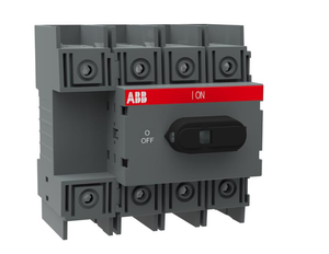 Per ABB nuovissimo interruttore di isolamento 4 poli OT125F4N1 125A con foglio inferiore e guida DIN installazione per programmazione PLC - Product Image 1