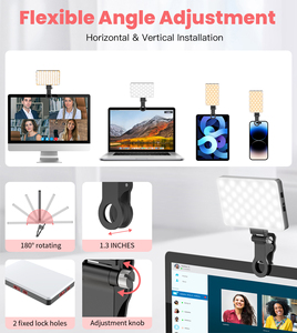 MAMEN 5W Mini LED selfi ışığı klip sıcak satış telefon Smartphone bilgisayar ve cep Led selfi ışığı ing - Product Image 6