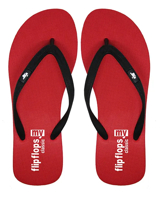 Frauen Hausschuhe Hot Sales Gummi bedruckte Flip Flops