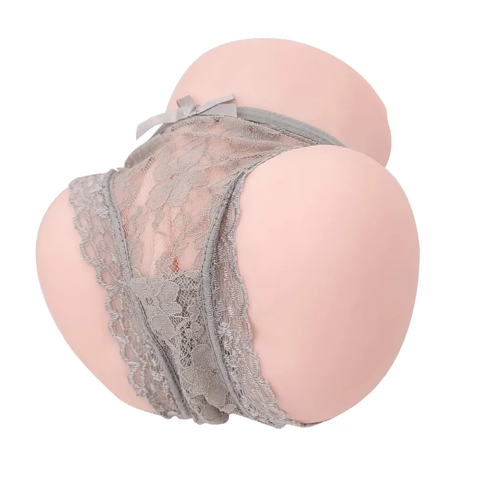 Popolare 3D giocattolo del sesso maschile grande TPE Ass Vagina anale doppio fori pelle morbida-amichevole vera sesso esperienza grasso culo per gli uomini