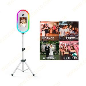 Internet người nổi tiếng ổn định Tripod Tương thích iPad DSLR máy ảnh hình bầu dục kim loại Selfie kiosk photobooth cho Wedding party Nguồn cung cấp - Product Image 6